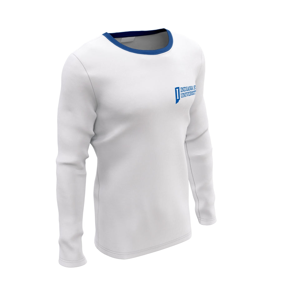 Indiana State University Long - Sleeve Performance Shirt - Indiana State University Institutional Long Sleeve Tee – White
