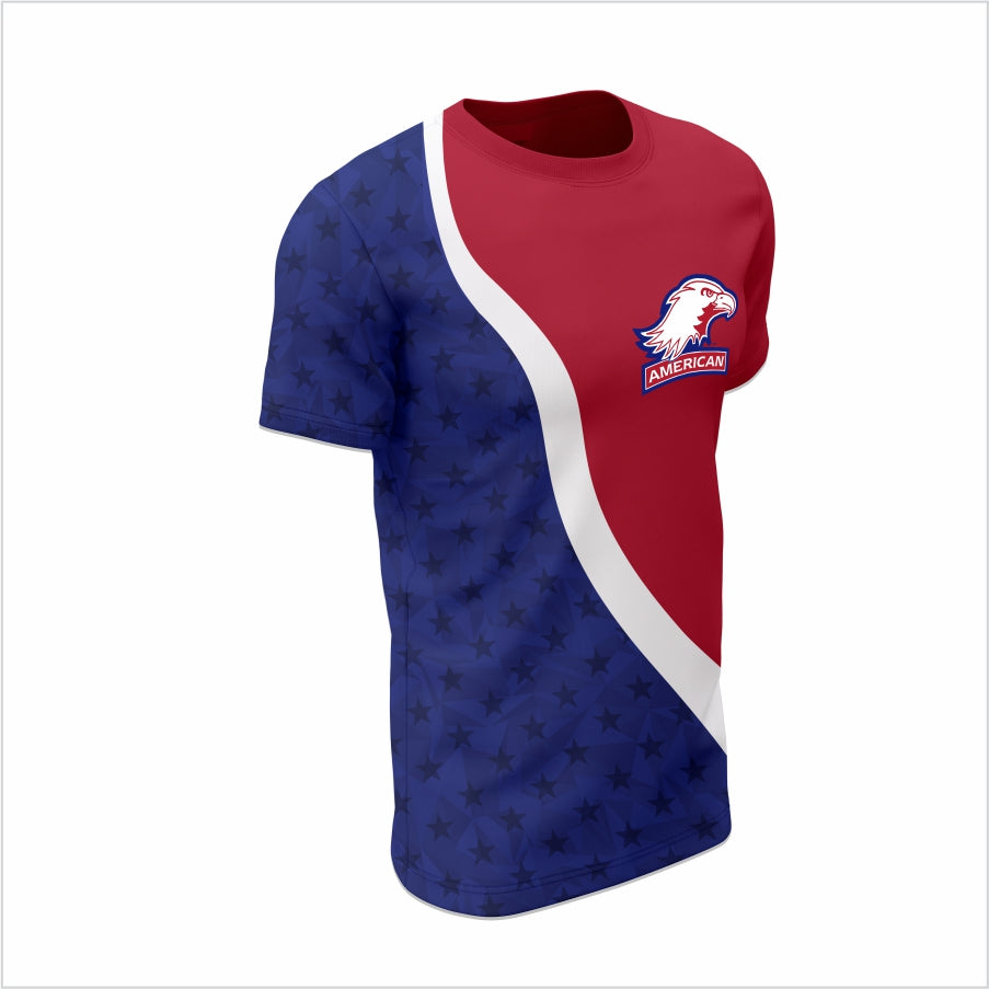 American University Performance Short Sleeve– Patriotic Edition