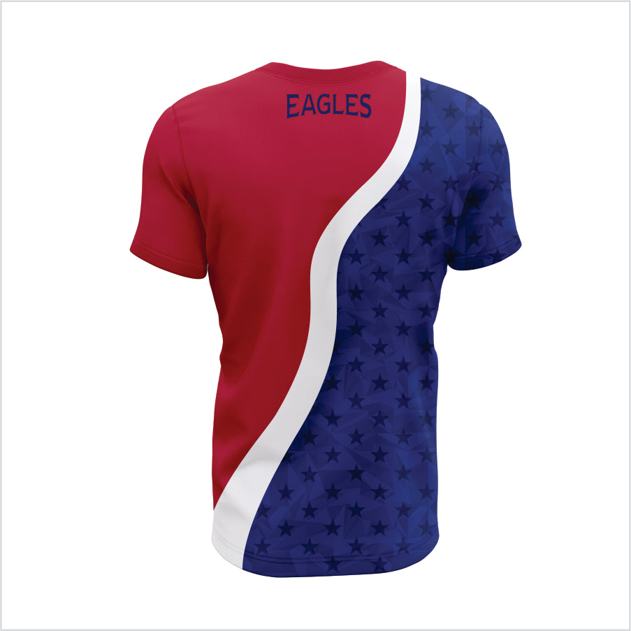 American University Performance Short Sleeve– Patriotic Edition