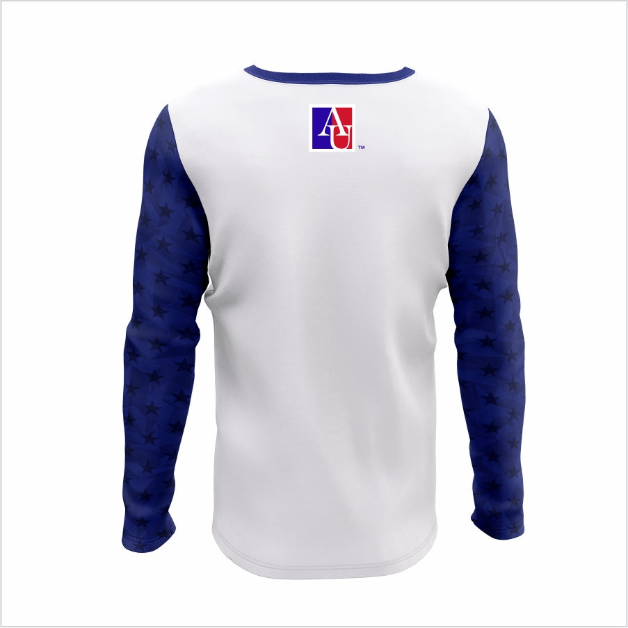 American University White Long-Sleeve Shirt – Classic Edition
