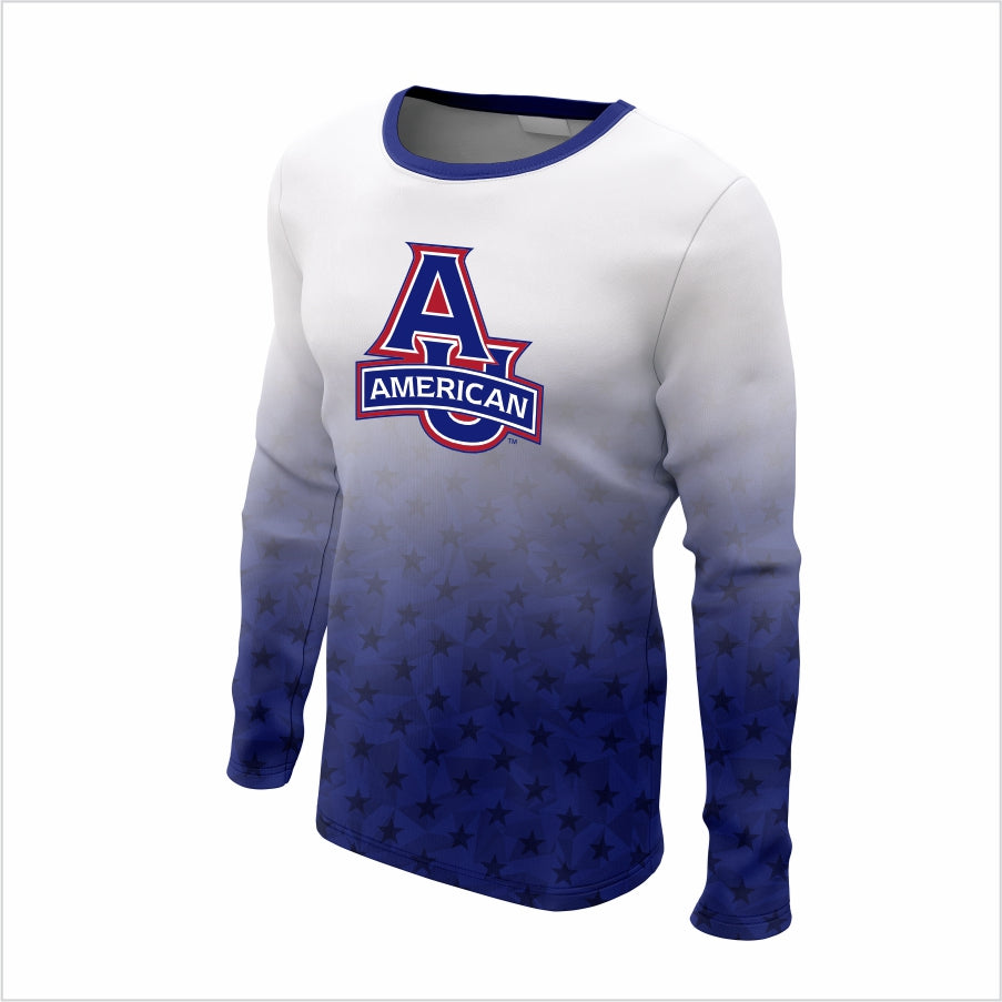 American University Long-Sleeve Shirt – Gradient & Stylish