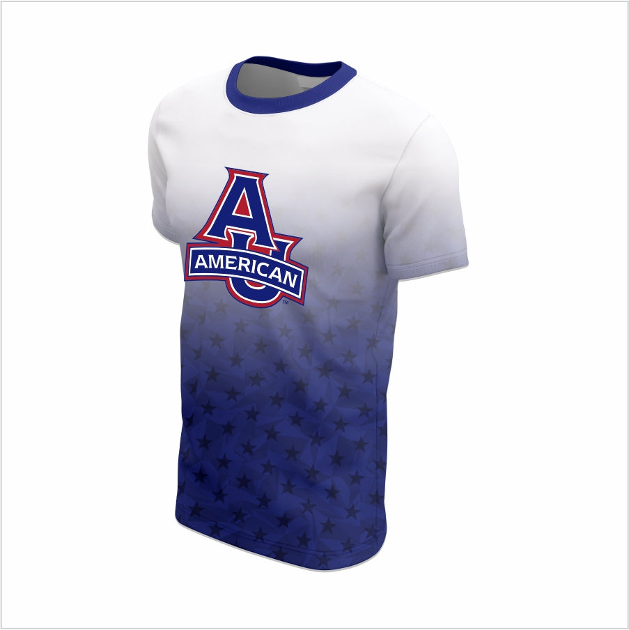 American University Short-Sleeve Shirt – Gradient & Stylish