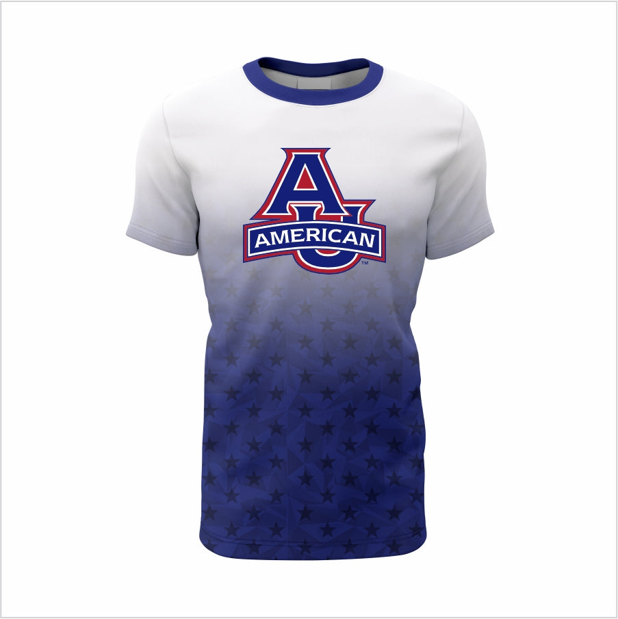 American University Short-Sleeve Shirt – Gradient & Stylish