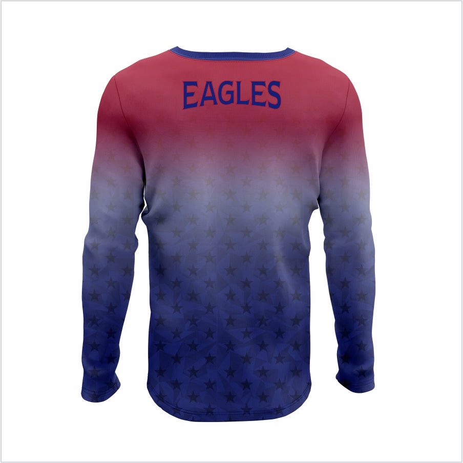 American University Long-Sleeve Shirt – Bold & Patriotic