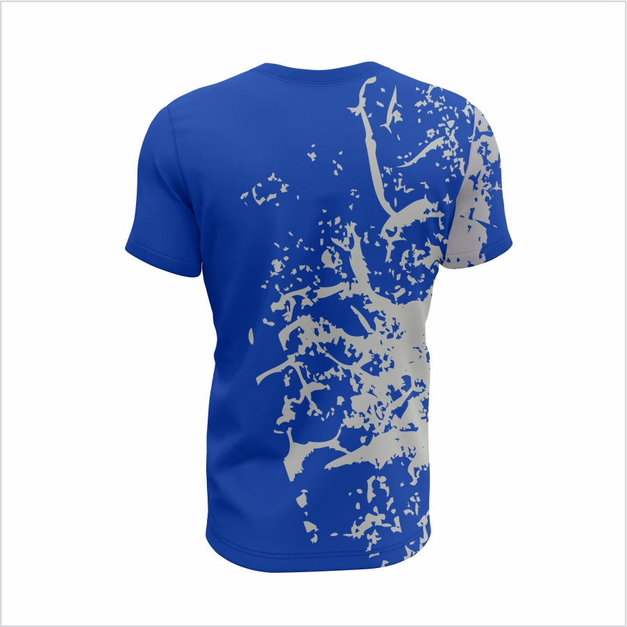 Albany State University Short-Sleeve Shirt – Blue Splatter Edition