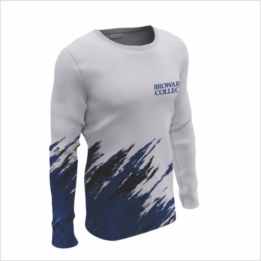 Broward College Long-Sleeve Shirt – Blue Brush Force