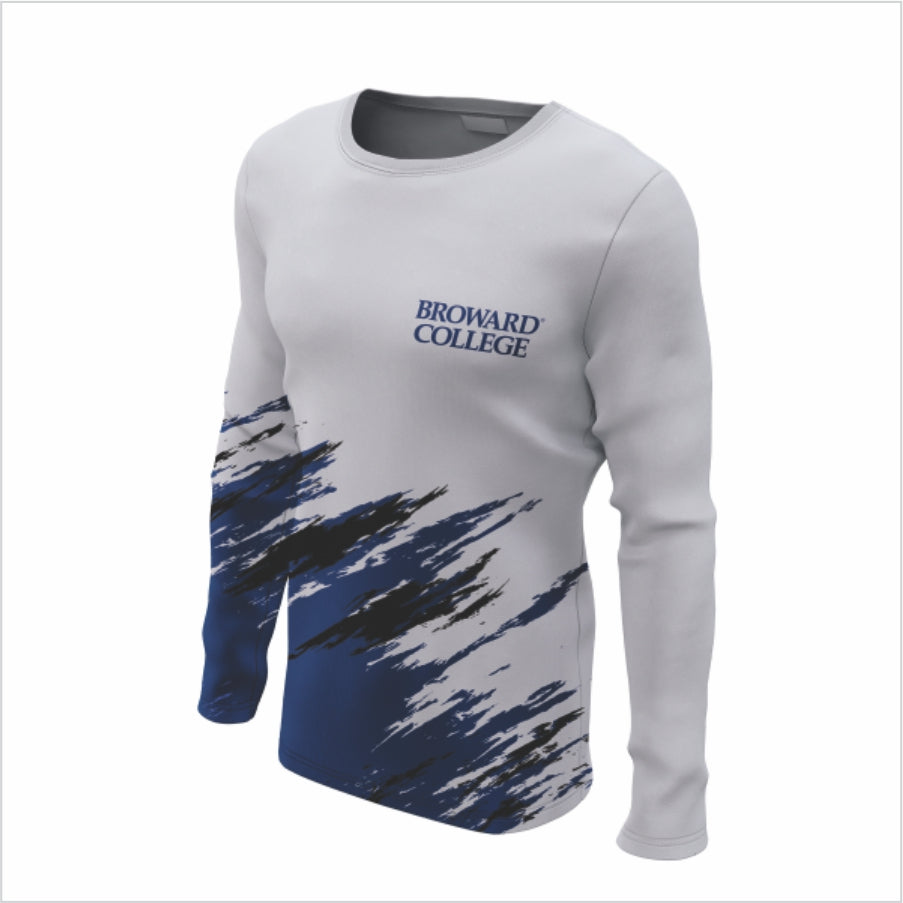 Broward College Long-Sleeve Shirt – Blue Brush Force