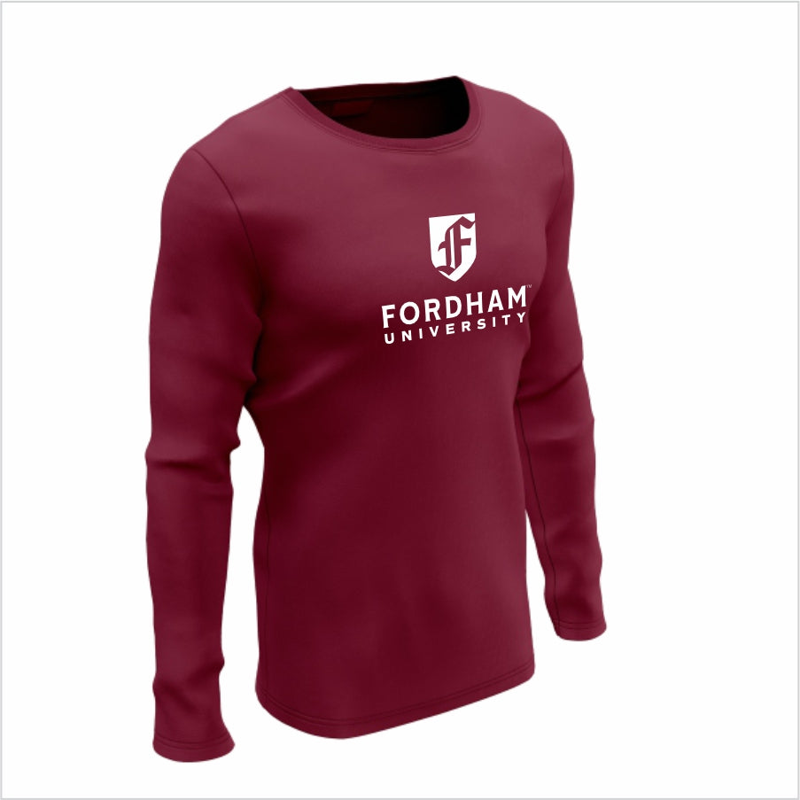 Fordham University Long-Sleeve Performance Shirt - Fordham Maroon Classic