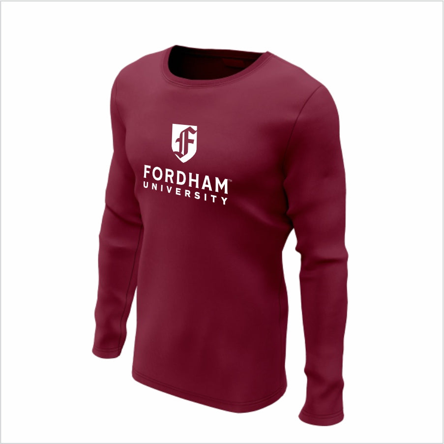 Fordham University Long-Sleeve Performance Shirt - Fordham Maroon Classic