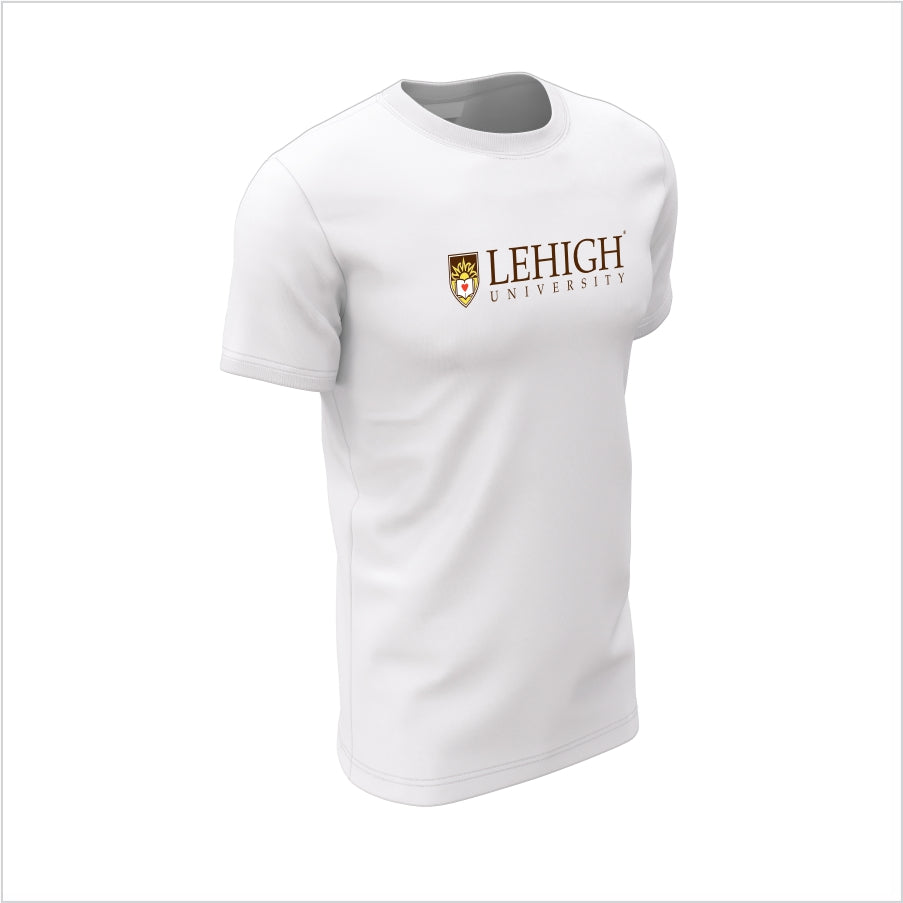 Lehigh University Short-Sleeve Performance Shirt – Lehigh University Shield Logo Tee – White
