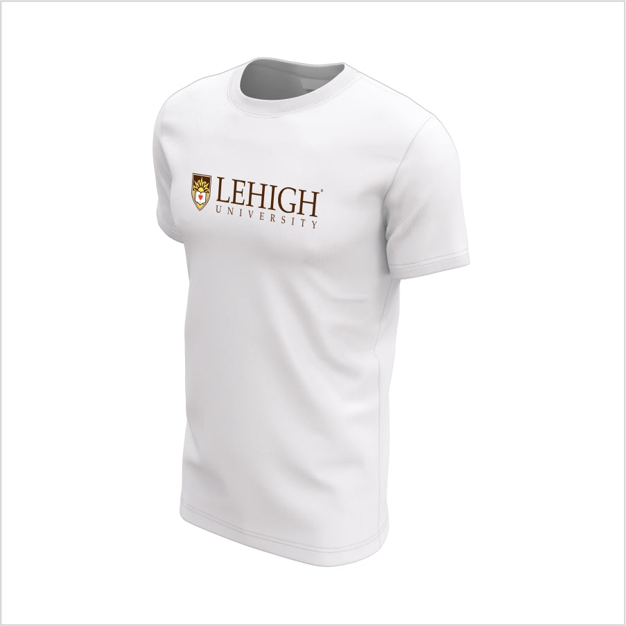 Lehigh University Short-Sleeve Performance Shirt – Lehigh University Shield Logo Tee – White