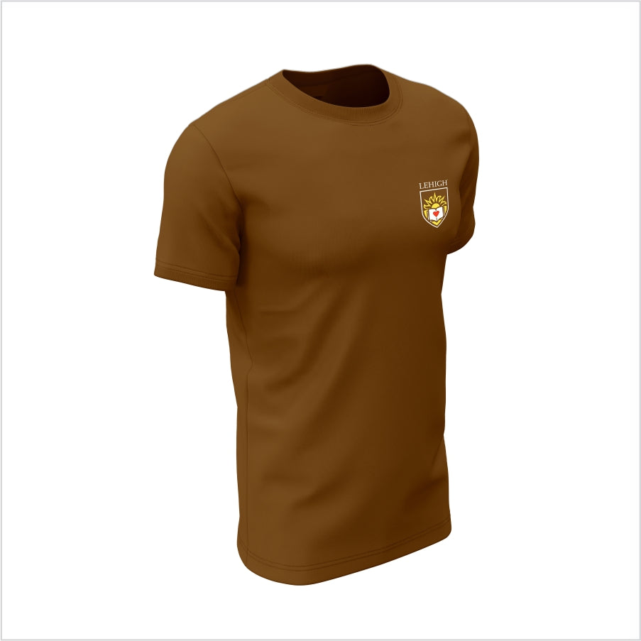 Lehigh University Short-Sleeve Performance Shirt – Lehigh University Crest Tee – Brown