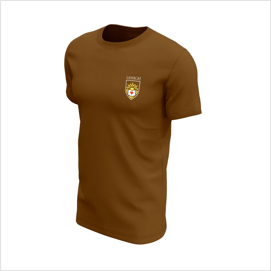 Lehigh University Short-Sleeve Performance Shirt – Lehigh University Crest Tee – Brown
