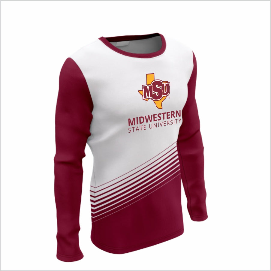 Midwestern State University Long-Sleeve Performance Shirt-MSU Texas Spirit Stride