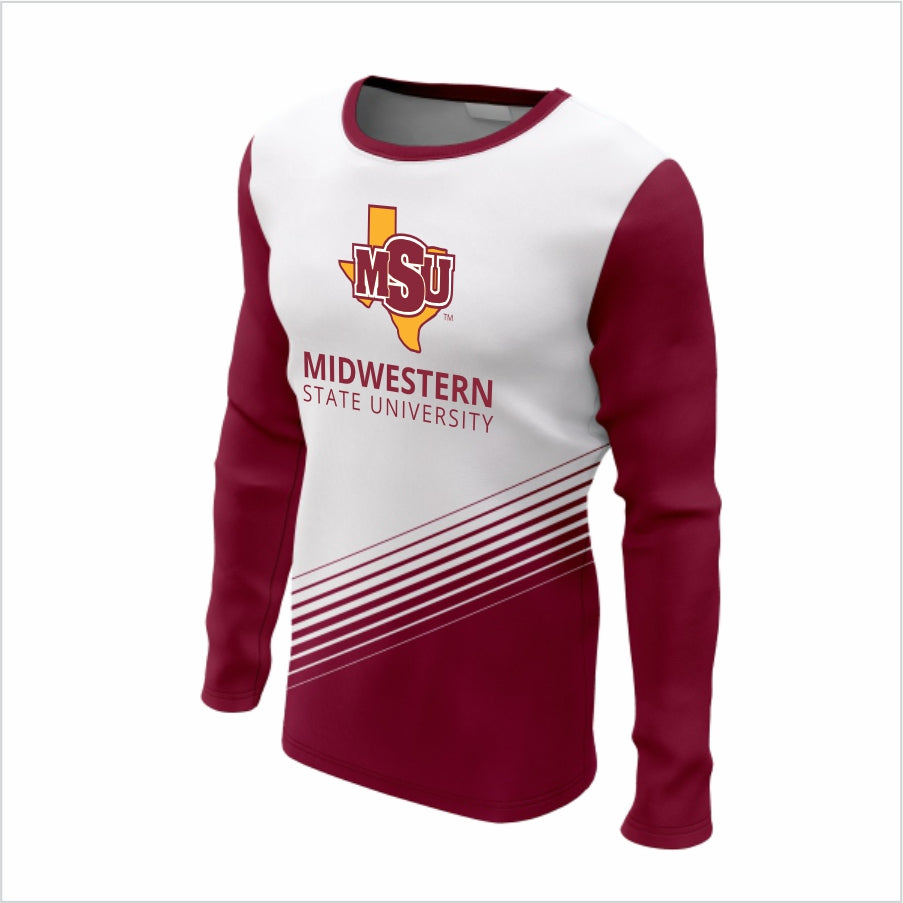 Midwestern State University Long-Sleeve Performance Shirt-MSU Texas Spirit Stride
