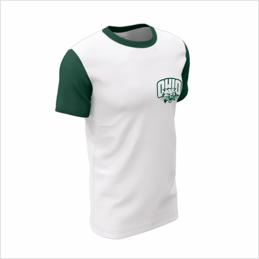 Ohio University Short-Sleeve Shirt –Green Sleeves Classic