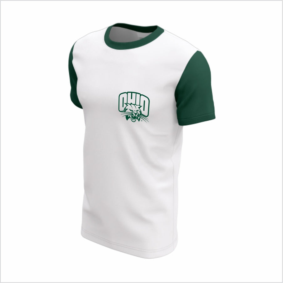 Ohio University Short-Sleeve Shirt –Green Sleeves Classic