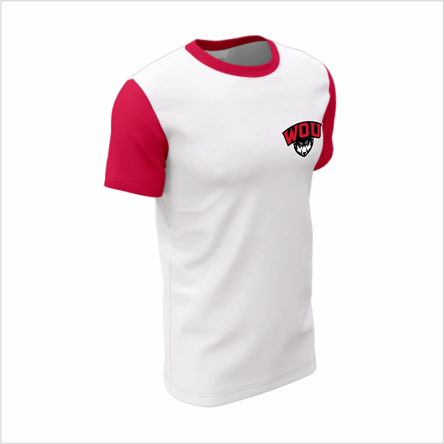 Western Oregon University Short-Sleeve Performance Shirt – WOU Colorblock Spirit Tee