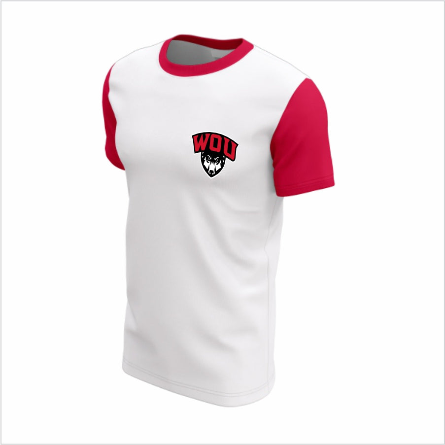 Western Oregon University Short-Sleeve Performance Shirt – WOU Colorblock Spirit Tee