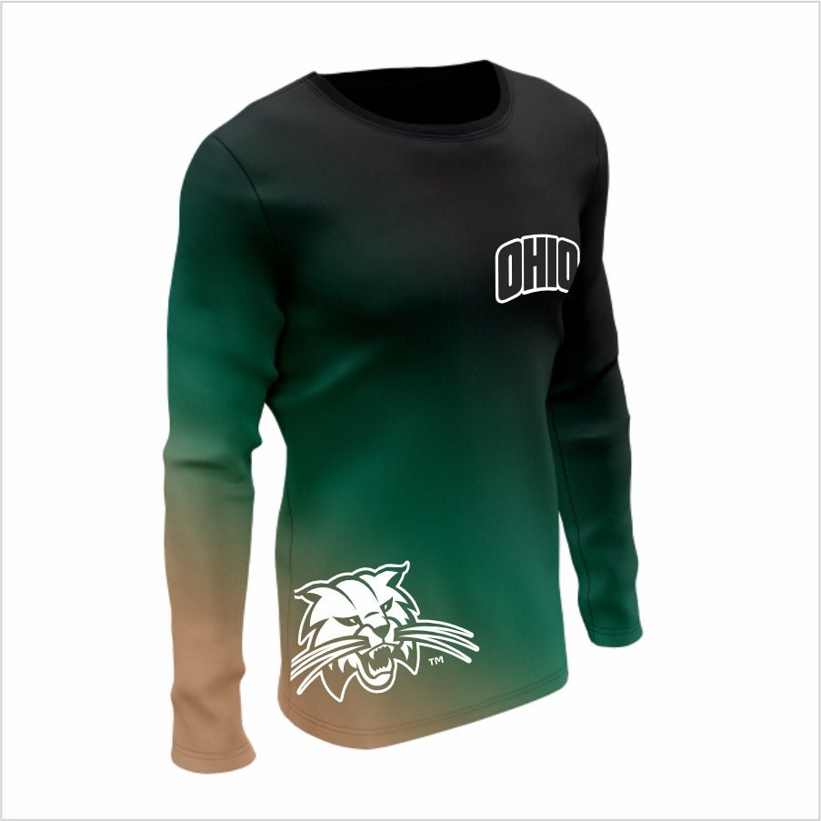 Ohio University Long-Sleeve Shirt– Green Storm Bobcats