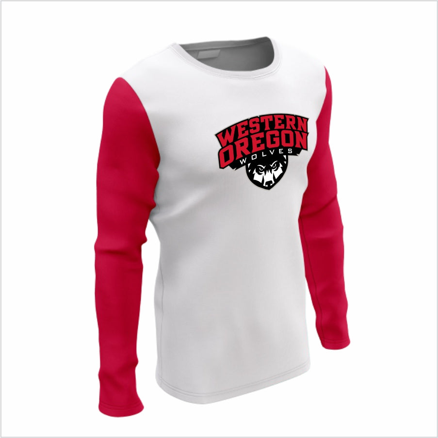 Western Oregon University Long-Sleeve Performance Shirt - Western Oregon Wolves Classic