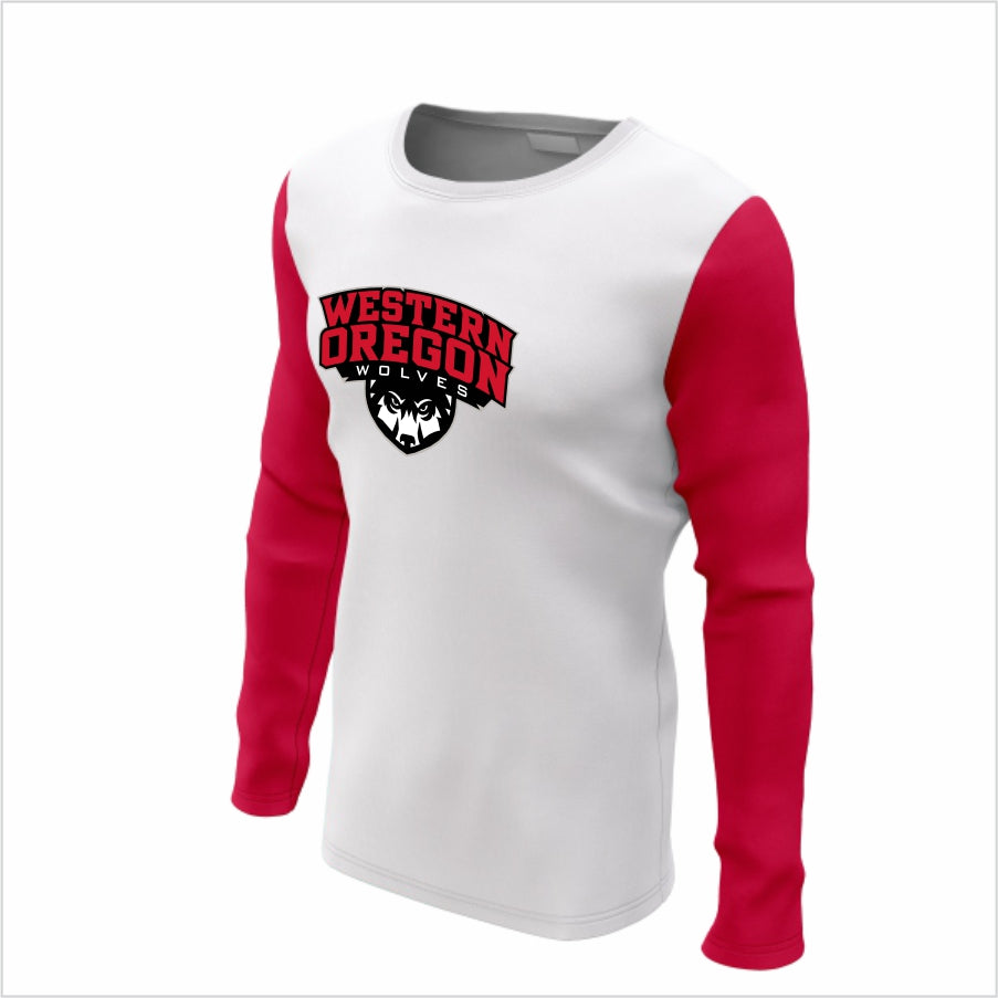 Western Oregon University Long-Sleeve Performance Shirt - Western Oregon Wolves Classic