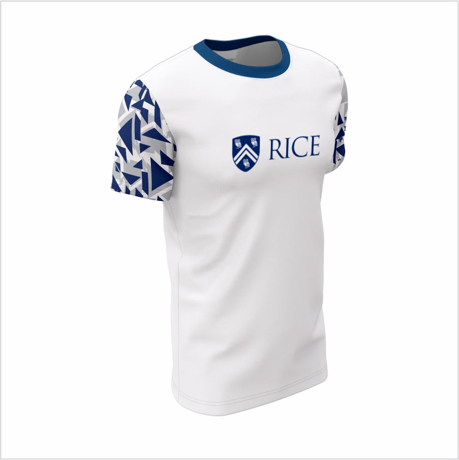 Rice University Short-Sleeve Performance Shirt – Rice University Crest Geo Sleeve Tee