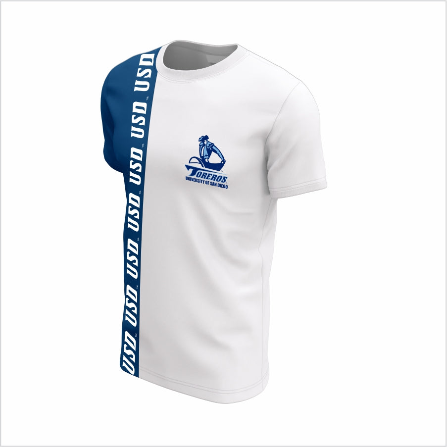 University of San Diego Short-Sleeve Performance Shirt –Toreros Bold Split Tee