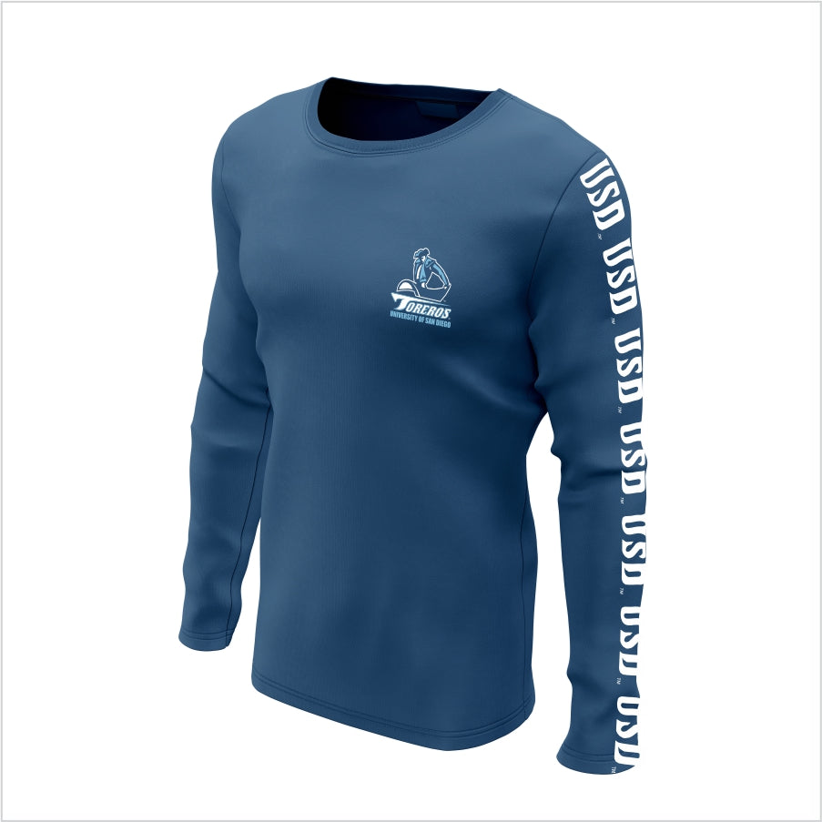 University of San Diego Long - Sleeve Performance Shirt - Toreros Full Arm Impact Tee