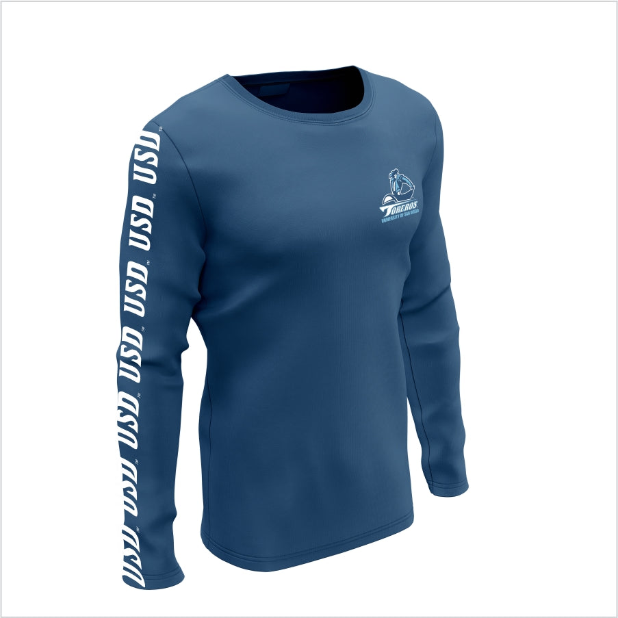 University of San Diego Long - Sleeve Performance Shirt - Toreros Full Arm Impact Tee