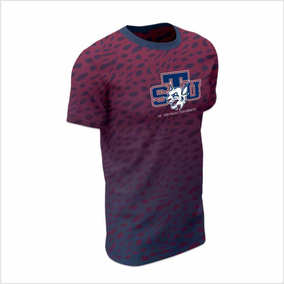 St. Thomas University Short-Sleeve Performance Shirt –STU Crimson Fade Wild Tee