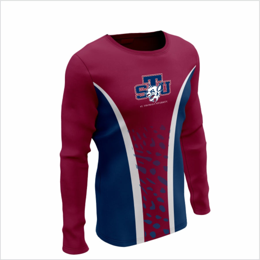 St Thomas University Long-Sleeve Performance Shirt- STU Wildcat Velocity