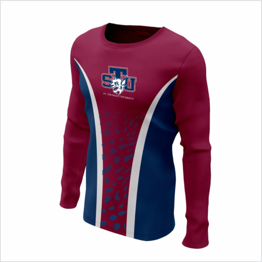St Thomas University Long-Sleeve Performance Shirt- STU Wildcat Velocity