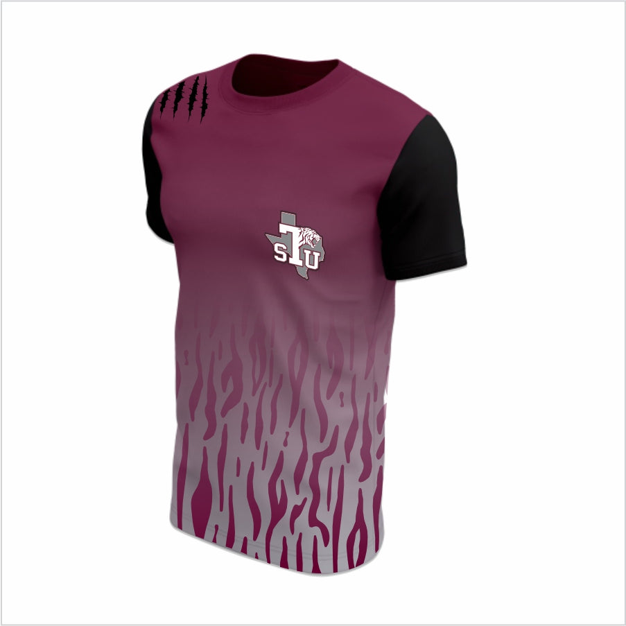 Texas Southern University Short-Sleeve Performance Shirt –TSU Tiger Fade Slash Tee