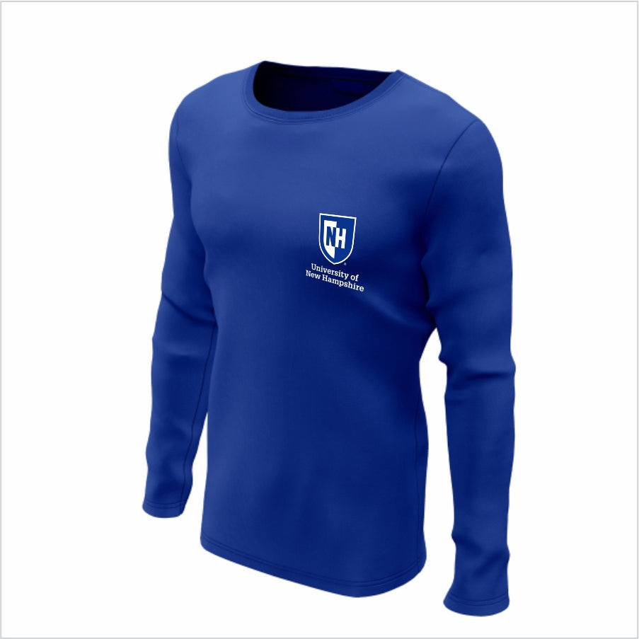 University of New Hampshire Long-Sleeve Performance Shirt- Blue Shield Long-Sleeve
