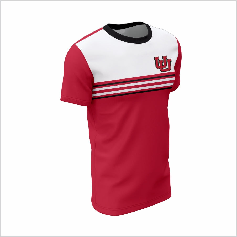 The University of Utah Short-Sleeve Shirt – Classic Red & White