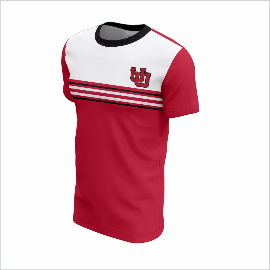 The University of Utah Short-Sleeve Shirt – Classic Red & White