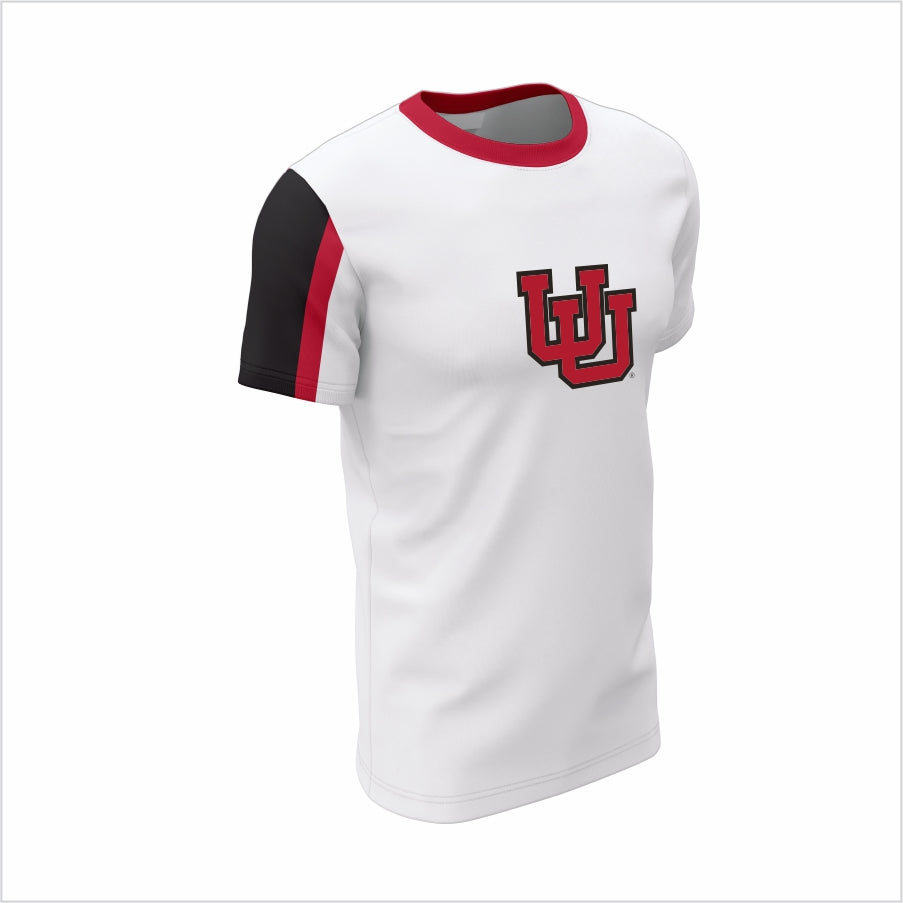 The University of Utah Short-Sleeve Shirt –Red & Black Accent
