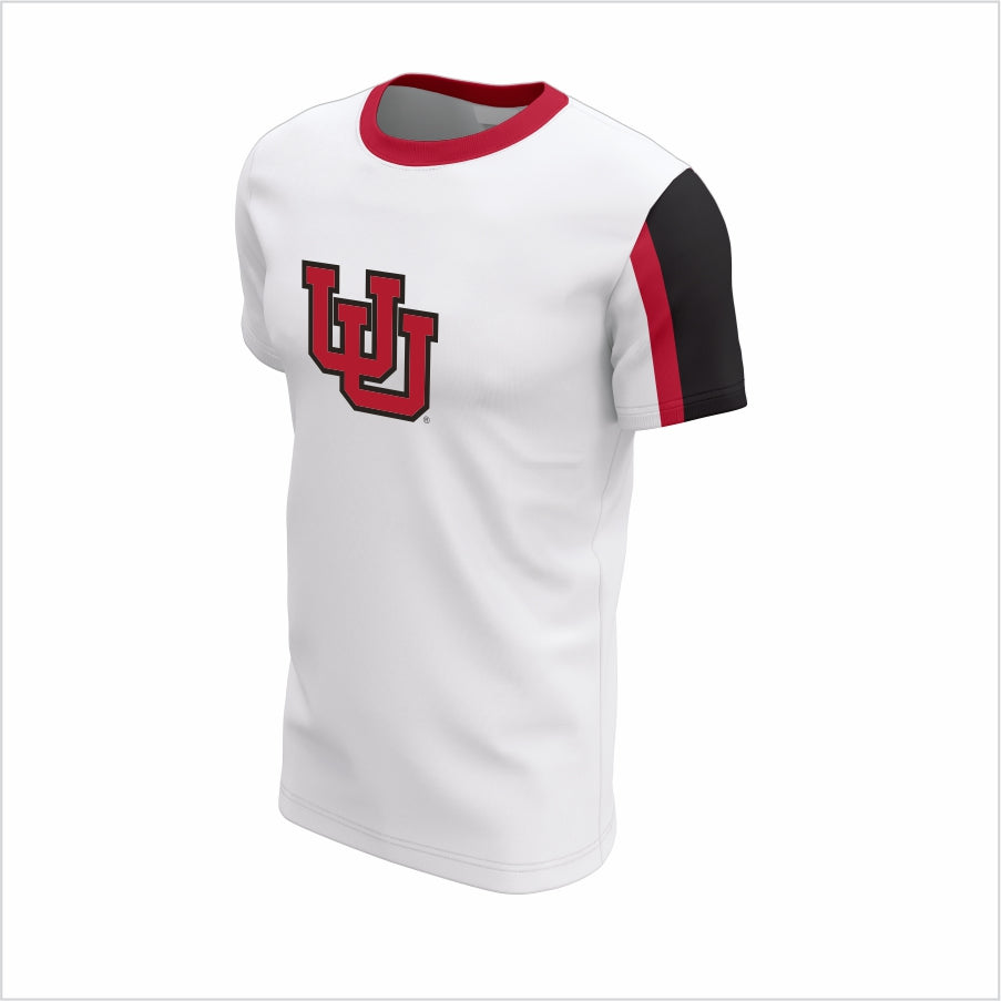 The University of Utah Short-Sleeve Shirt –Red & Black Accent