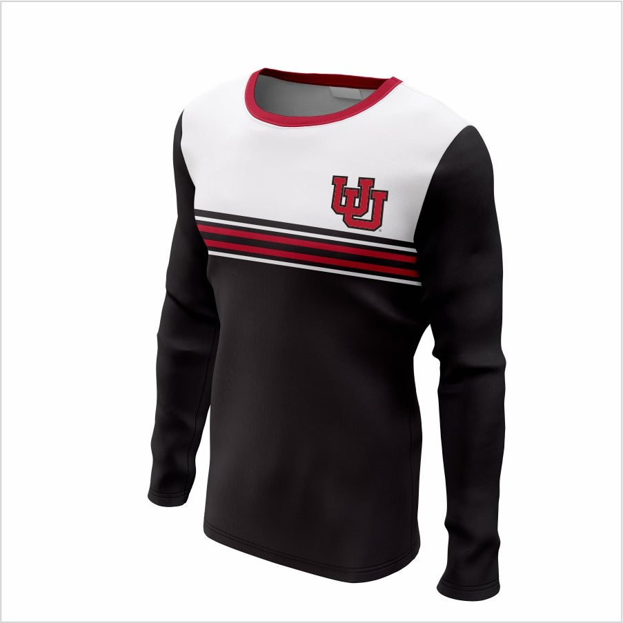 University of Utah Long-Sleeve Shirt – Classic Red & Black